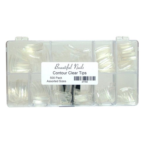 Nail Tips - Contour - Clear 